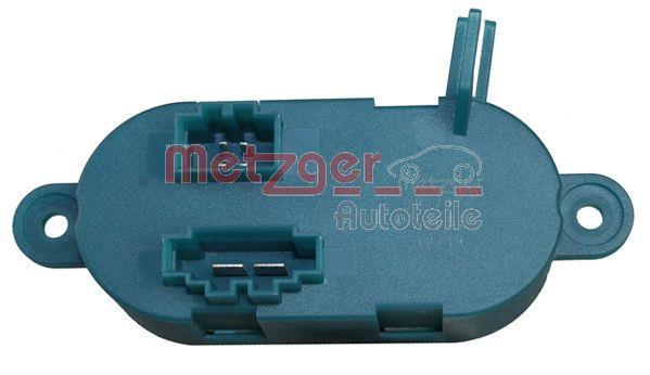 Résistance, pulseur d'air habitacle (Élément de commande, chauffage/ventilation) METZGER ref. 0917172